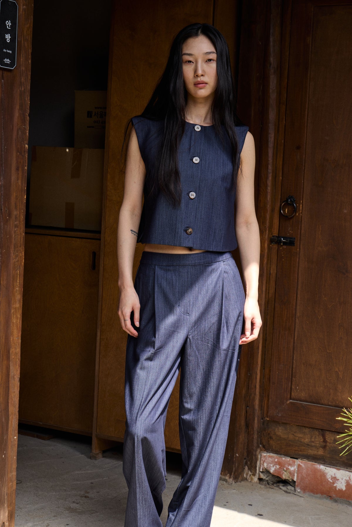 PANTALÓN JULIANNE DARK BLUE - Sister Birkin