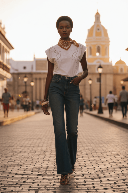 PAÑUELO CALCUTTA CARAMEL - Sister Birkin