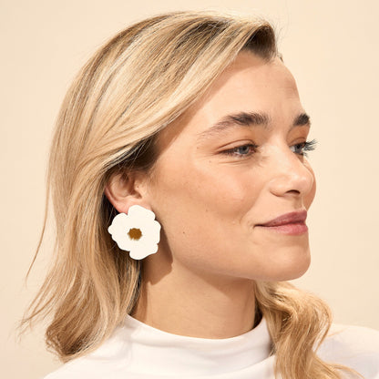 PENDIENTES CAMBOYA BLANCO - Sister Birkin