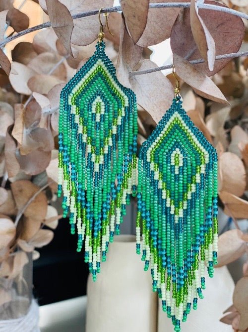 PENDIENTES HUICHOL MULTICOLOR - Sister Birkin