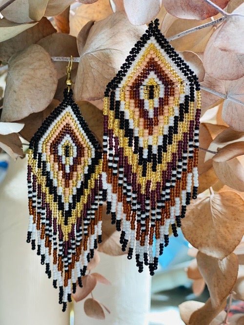 PENDIENTES HUICHOL MULTICOLOR - Sister Birkin
