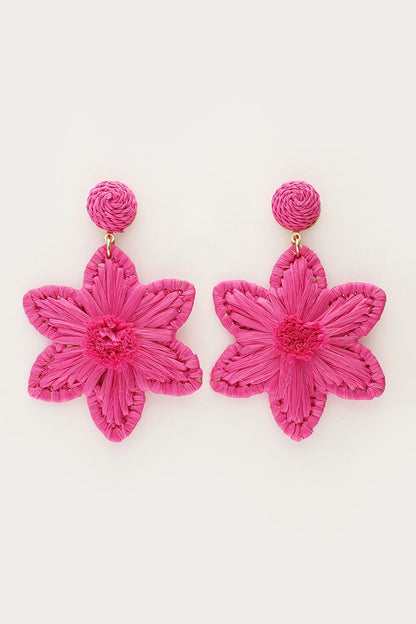 PENDIENTES RAFIA TUNJA FRESA