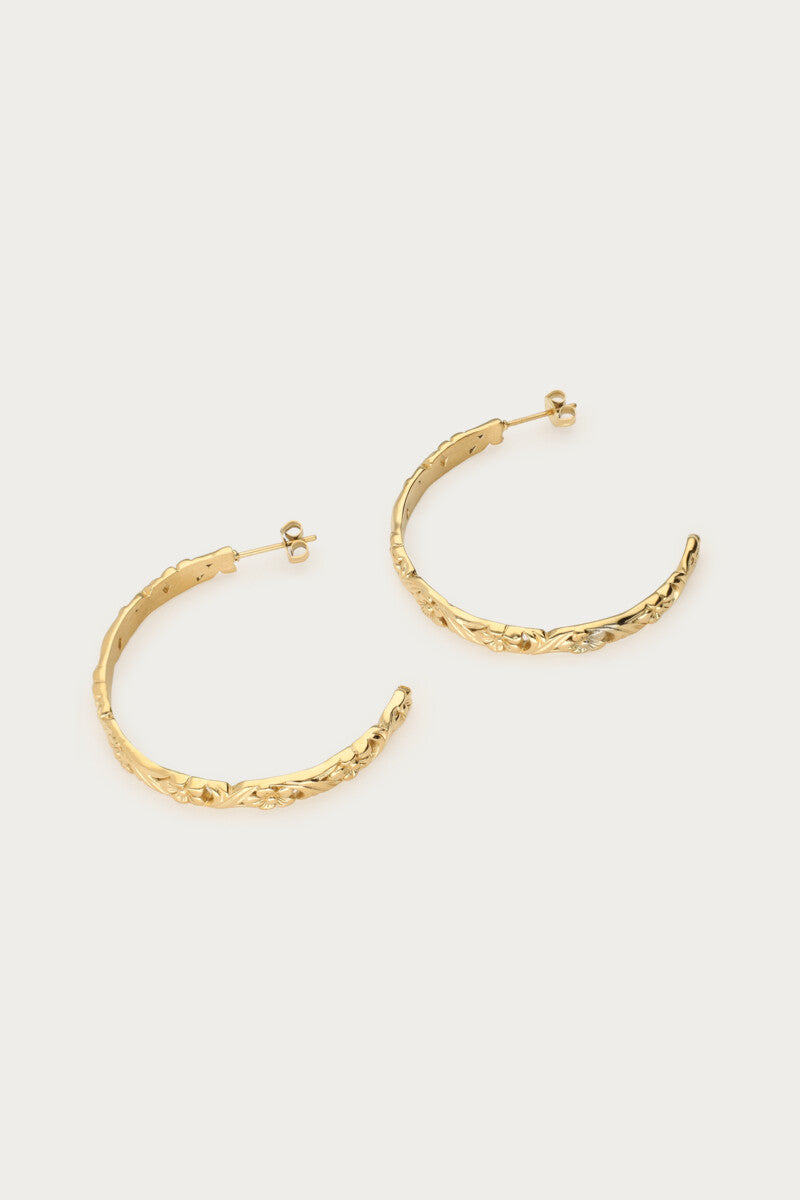 PENDIENTES BOTANICAL HOOPS