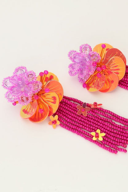 PENDIENTES GUATAPÉ FUCHSIA