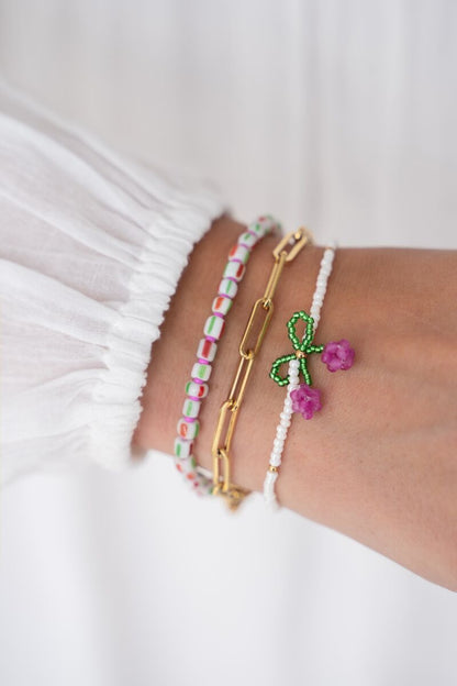 PULSERA CHERRY COTTAGE WHITE