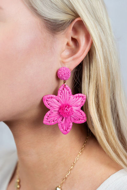 PENDIENTES RAFIA TUNJA FRESA