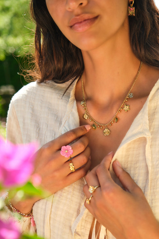 COLLAR CANDY FLOWERS CHARM