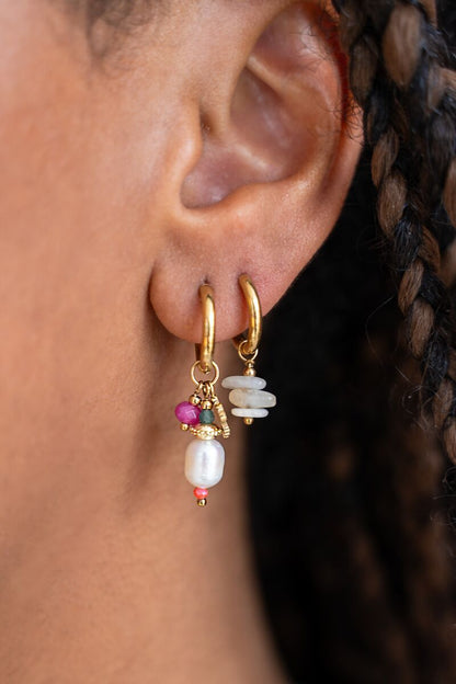 PENDIENTES SUNROCKS FRESHWATER PEARL