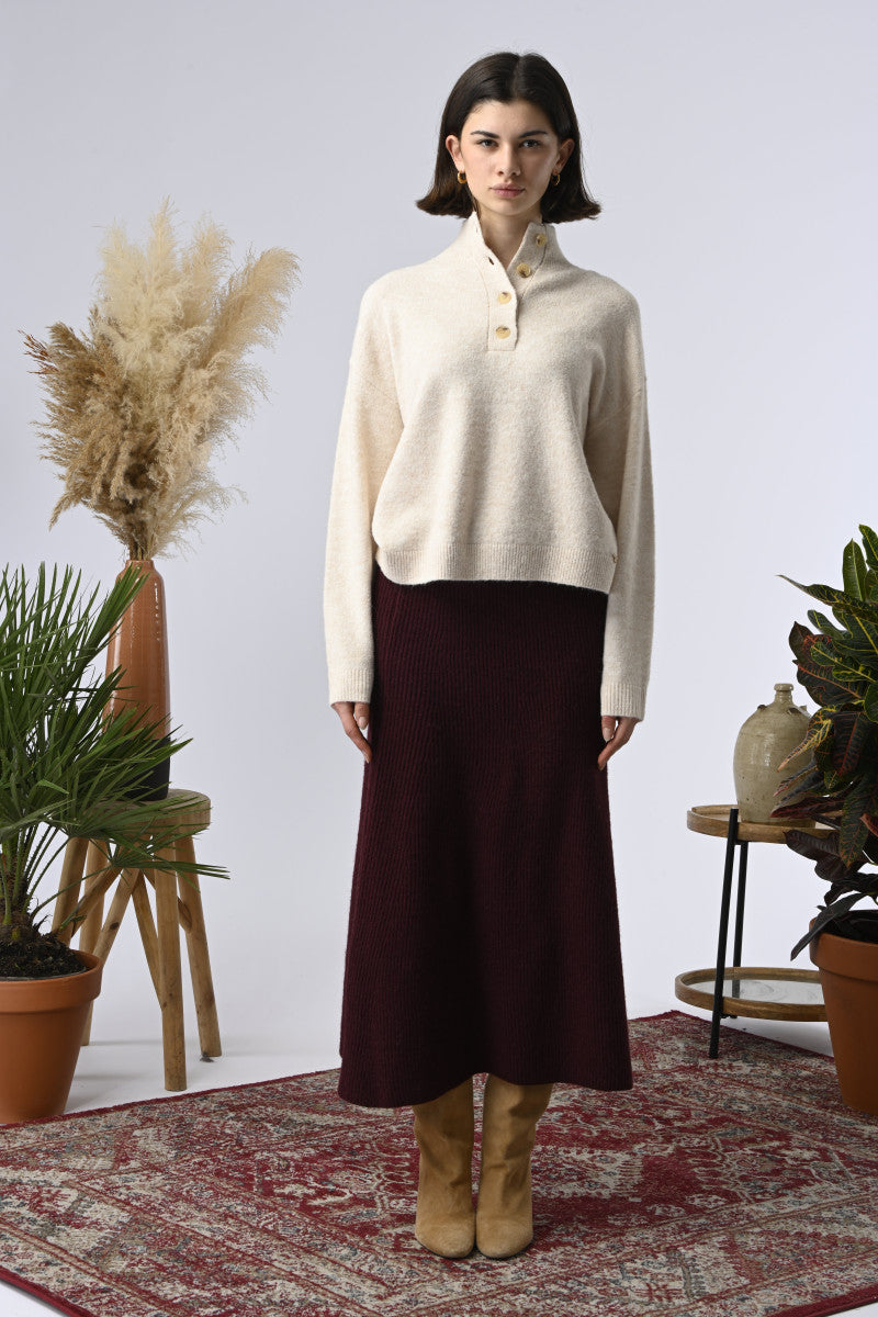 JERSEY NATHANIELLE ECRU MELANGE