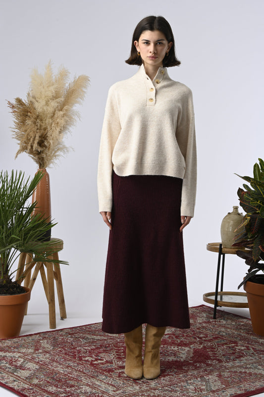 JERSEY NATHANIELLE ECRU MELANGE