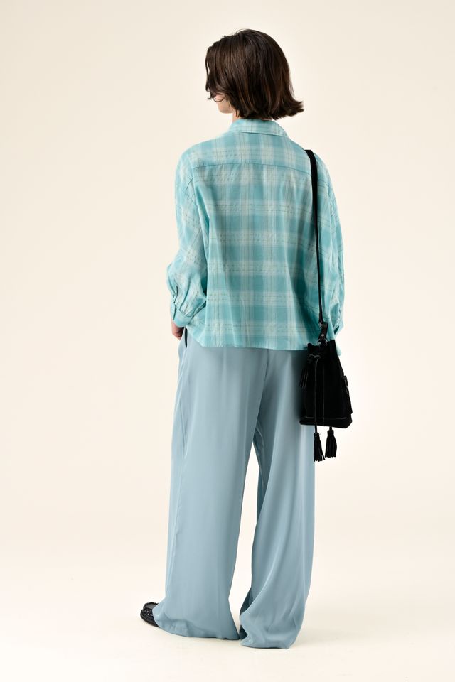 CAMISA CASILDE CARREAUX BLEUS