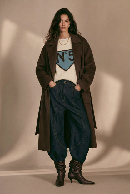 ABRIGO CLAUDIE CASHMERE CHOCO