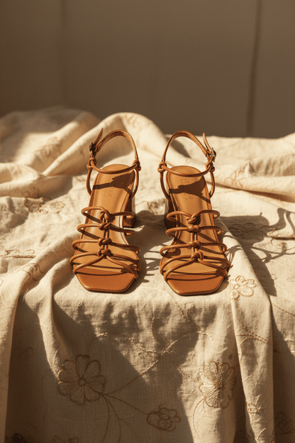 SANDALIA GRETA CAMEL - Sister Birkin