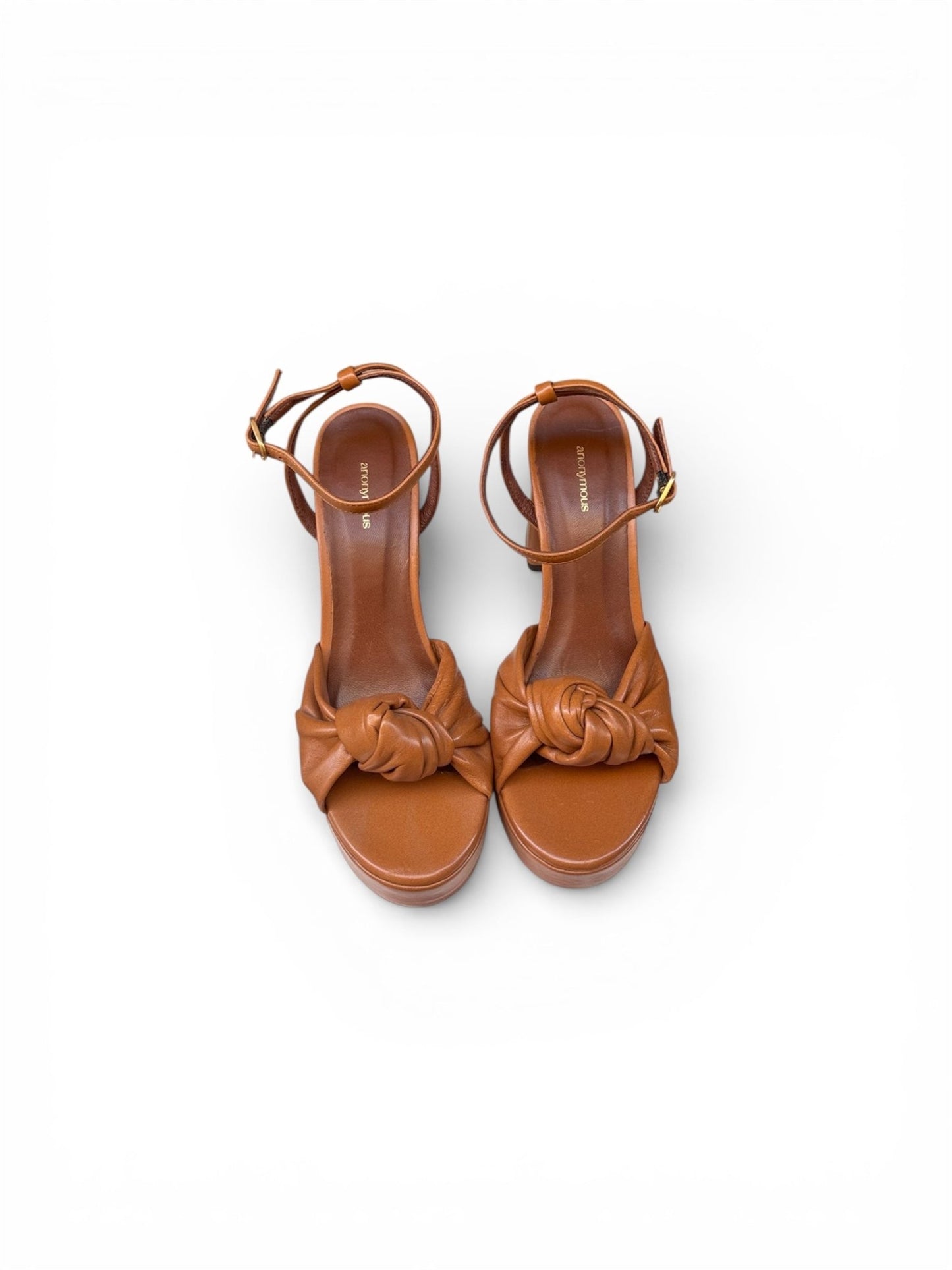 SANDALIAS ALIZA 85 PLATFORM CARAMEL - Sister Birkin