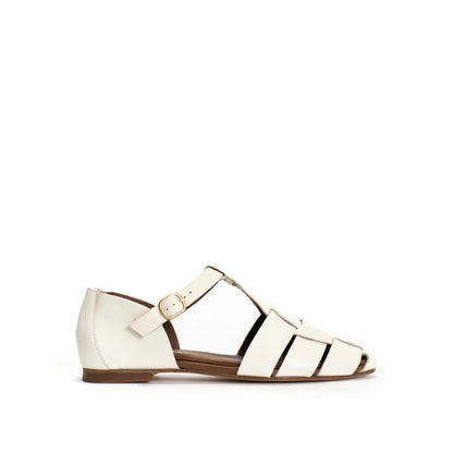 SANDALIAS LAIN FLAT WHITE SAND - Sister Birkin