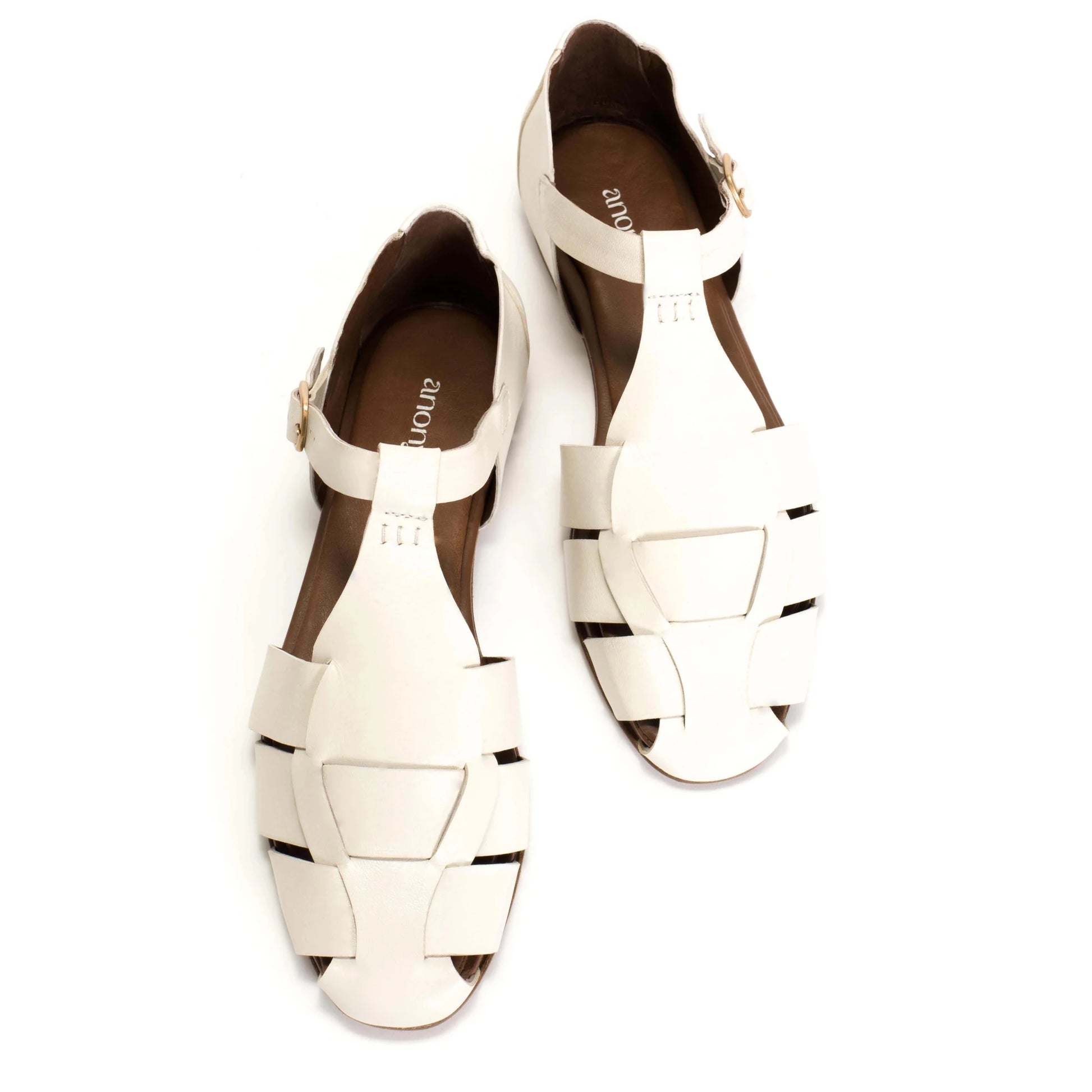 SANDALIAS LAIN FLAT WHITE SAND - Sister Birkin