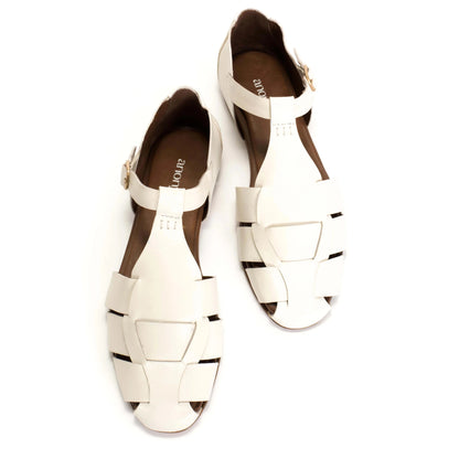 SANDALIAS LAIN FLAT WHITE SAND - Sister Birkin