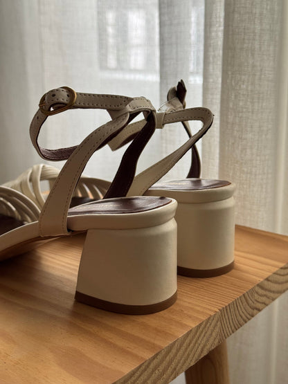 SANDALIAS MARGRIET WHITE SAND - Sister Birkin