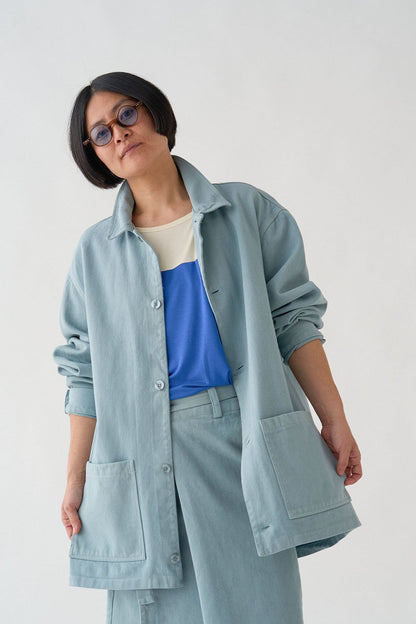 SOBRECAMISA LINO BLUE SKY - Sister Birkin