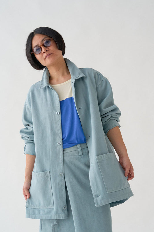 SOBRECAMISA LINO BLUE SKY - Sister Birkin