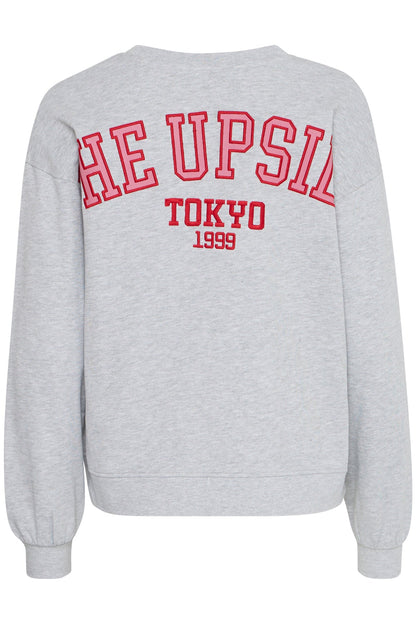 SUDADERA UPSIDE GREY MELANGE - Sister Birkin