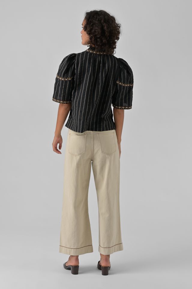 TOP BRODERIE CORA NOIR