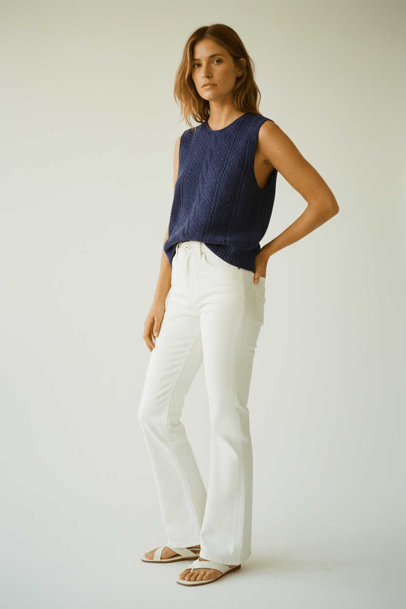 TOP LESLYE DUSTY BLUE - Sister Birkin