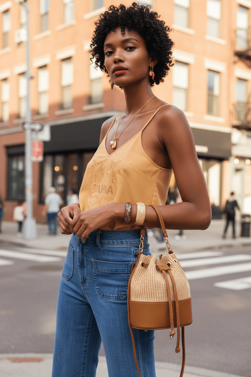 TOP NICOLETTA CAMEL - Sister Birkin