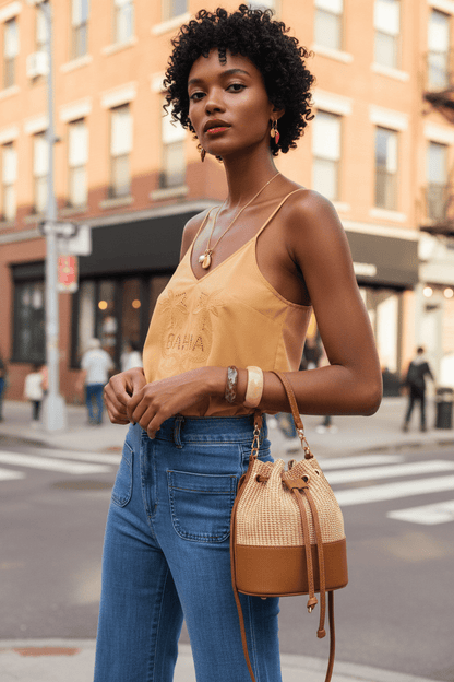 TOP NICOLETTA CAMEL - Sister Birkin