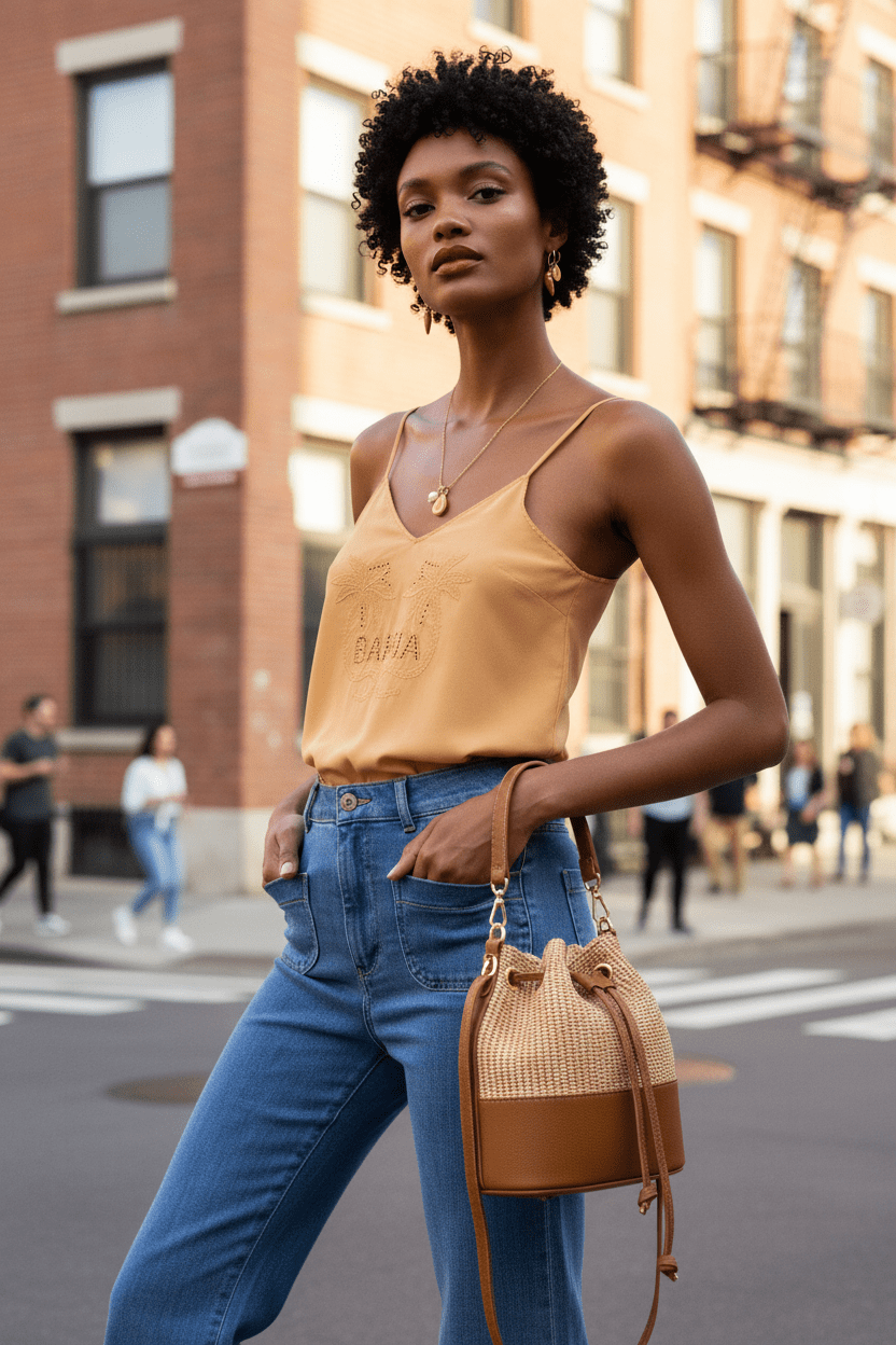 TOP NICOLETTA CAMEL - Sister Birkin