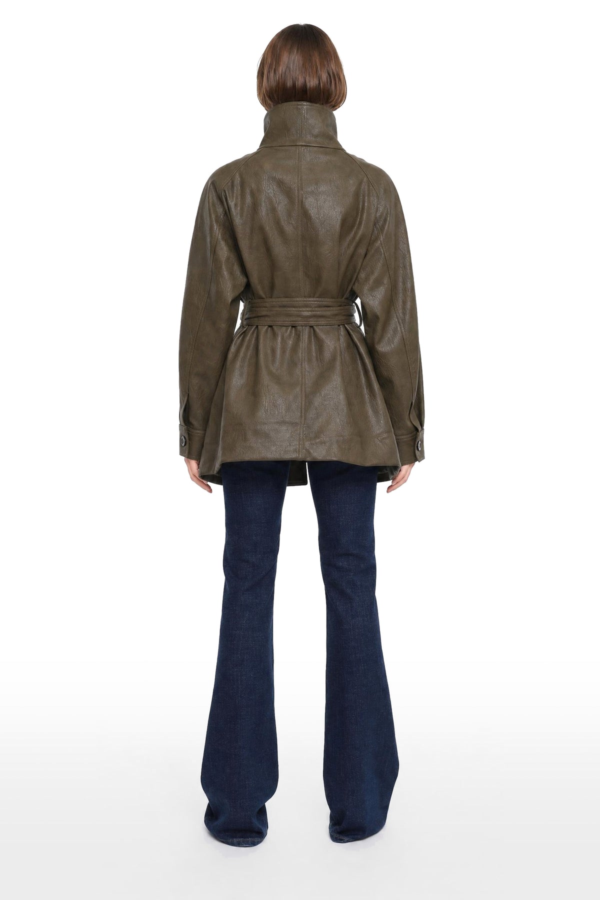 TRENCH ECOPIEL ALESSIA OLIVE