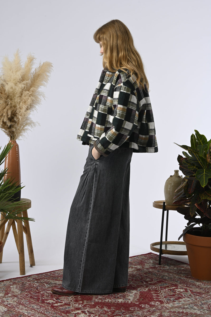 CHAQUETA  BUCK SHEARLING PLAID