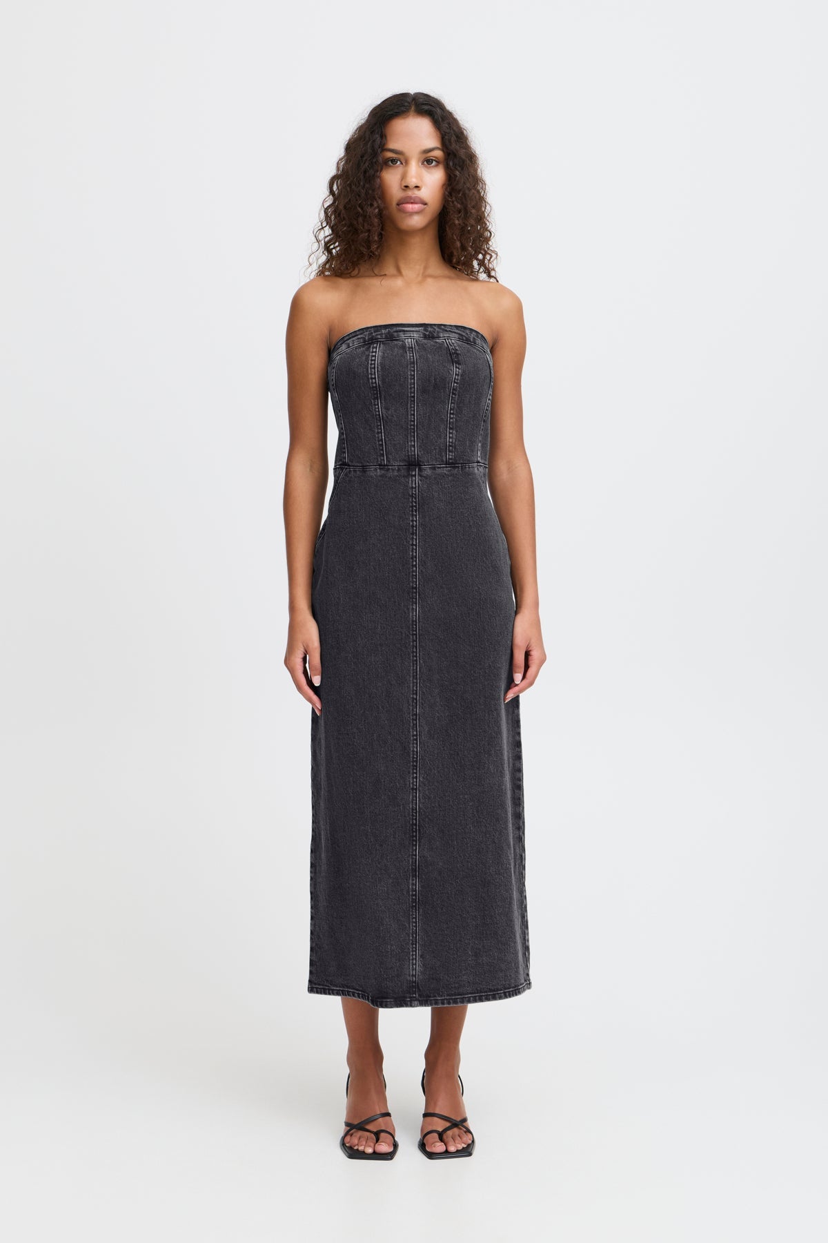 VESTIDO ÍNDIGO DENIM WASHED BLACK - Sister Birkin
