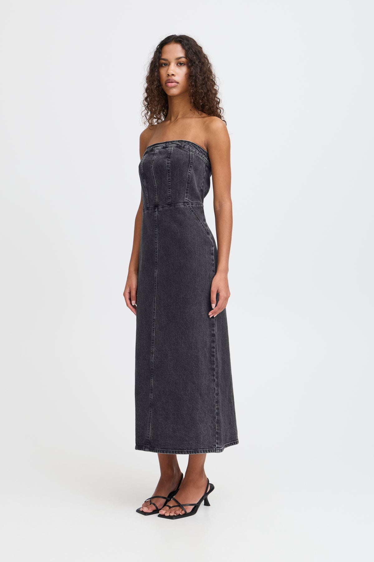 VESTIDO ÍNDIGO DENIM WASHED BLACK - Sister Birkin