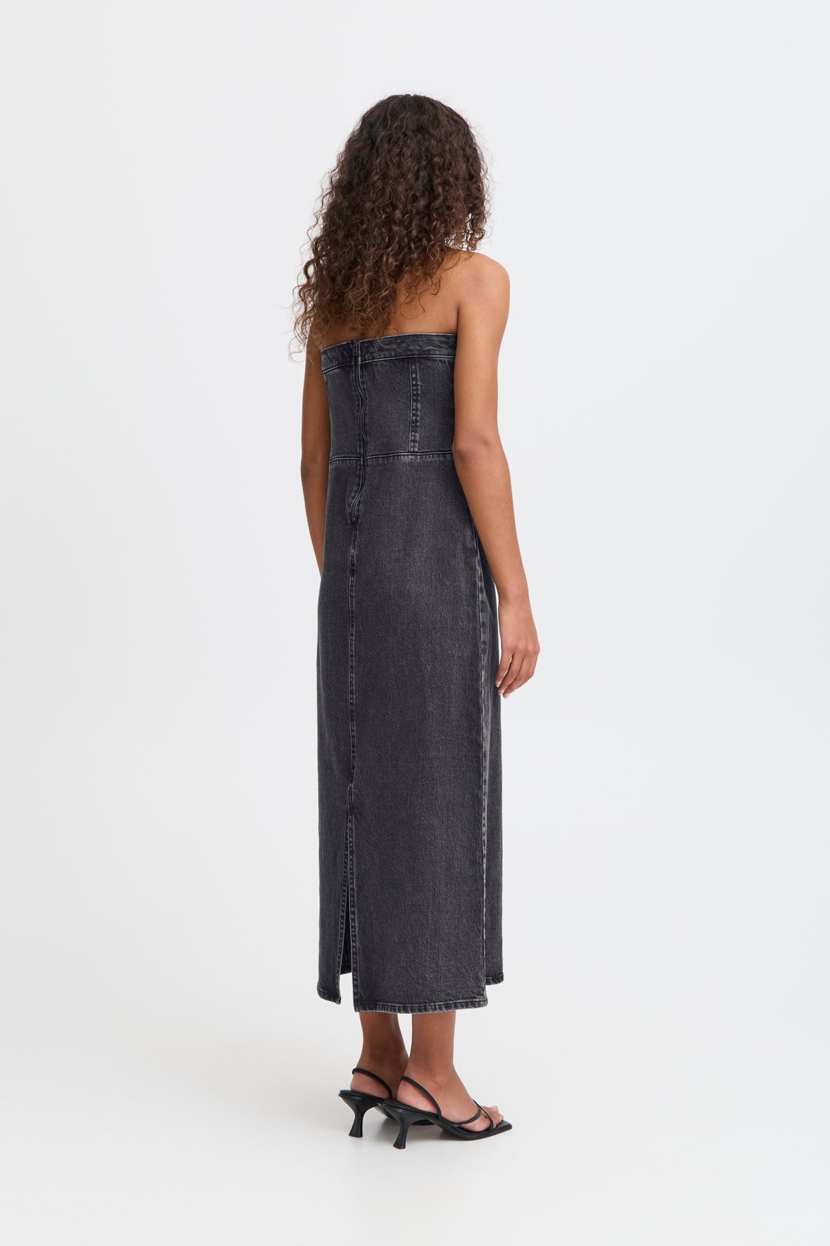 VESTIDO ÍNDIGO DENIM WASHED BLACK - Sister Birkin