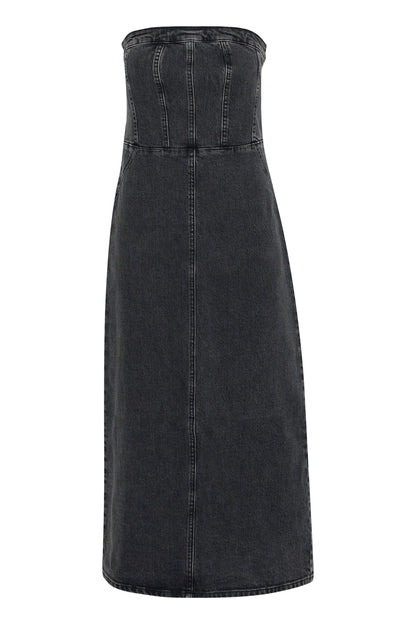 VESTIDO ÍNDIGO DENIM WASHED BLACK - Sister Birkin