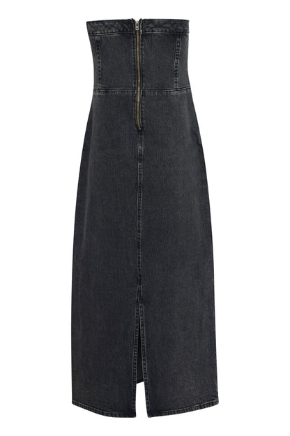 VESTIDO ÍNDIGO DENIM WASHED BLACK - Sister Birkin