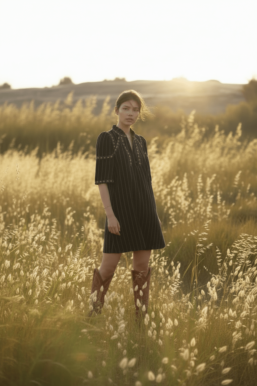 VESTIDO RITA NOIR - Sister Birkin