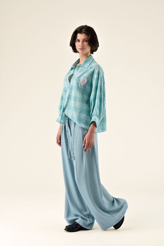 CAMISA CASILDE CARREAUX BLEUS