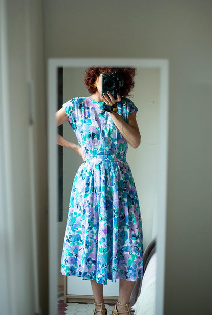VESTIDO VINTAGE AVA FLOWERS - Sister Birkin 