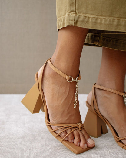 SANDALIAS CACTUS CAMEL - Sister Birkin 