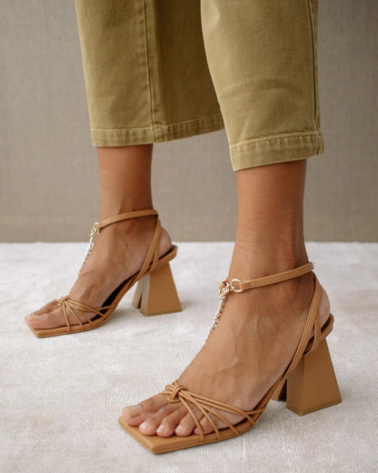 SANDALIAS CACTUS CAMEL - Sister Birkin 