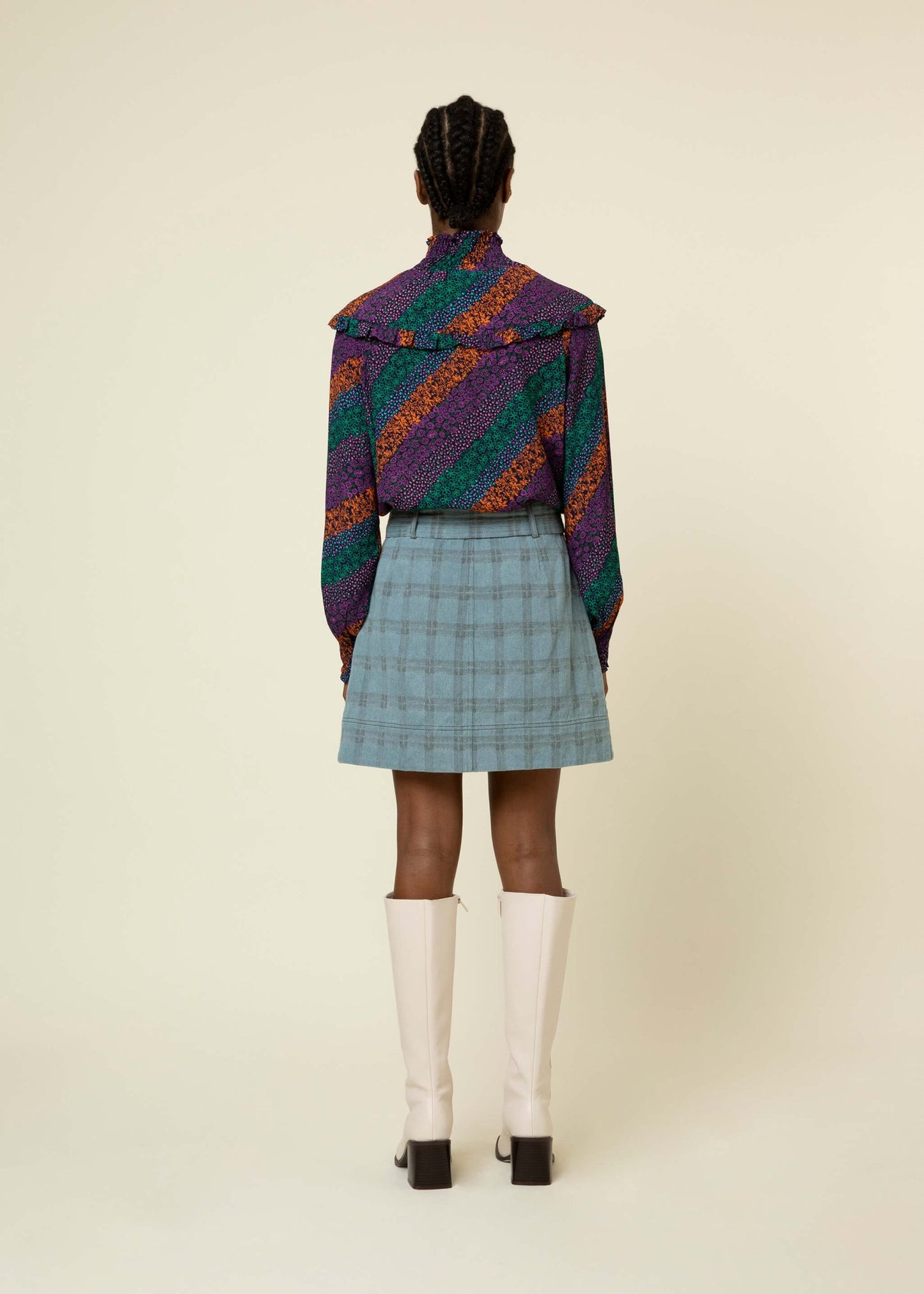 FALDA ORIANA BLEU - Sister Birkin
