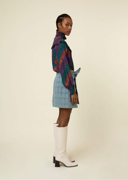 FALDA ORIANA BLEU - Sister Birkin