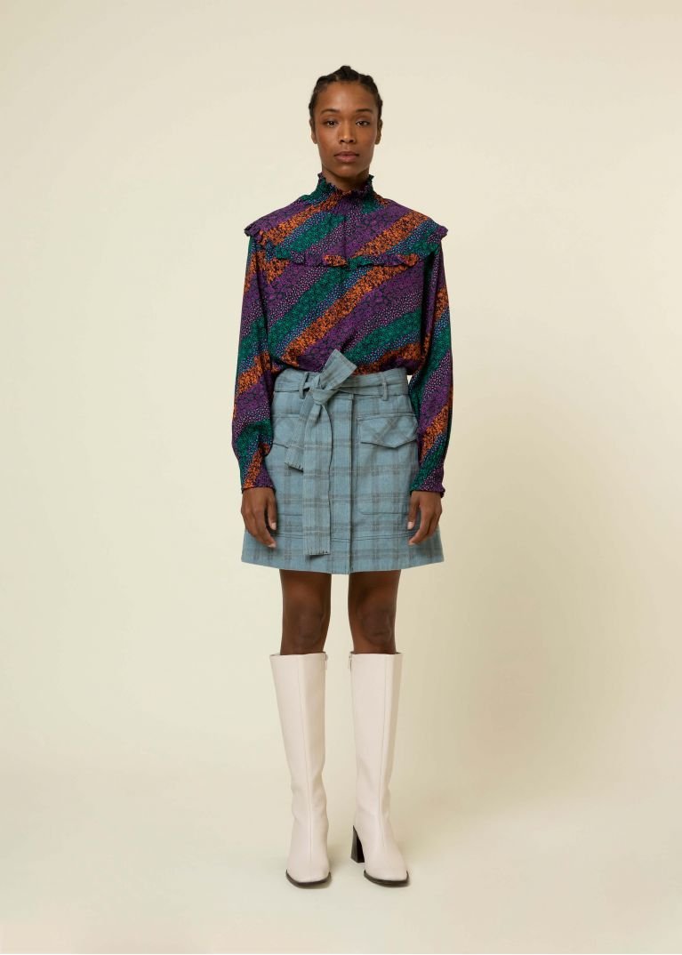 FALDA ORIANA BLEU - Sister Birkin