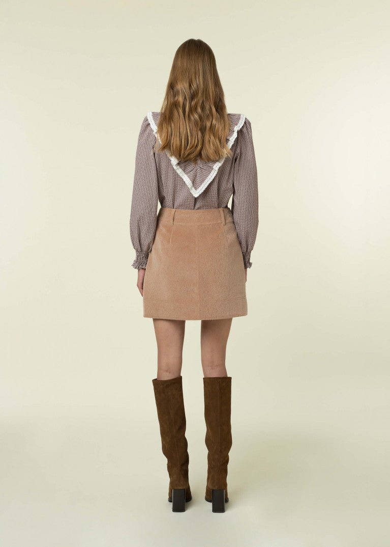 FALDA ORIANA TAUPE - Sister Birkin