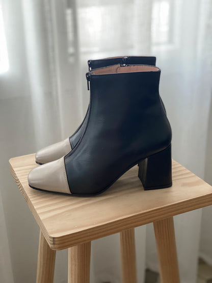 BOTÍN BICOLOR COCO BLACK - Sister Birkin 