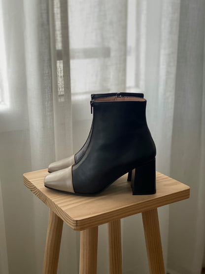 BOTÍN BICOLOR COCO BLACK - Sister Birkin 