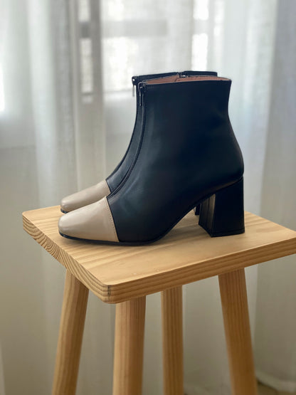 BOTÍN BICOLOR COCO BLACK - Sister Birkin 
