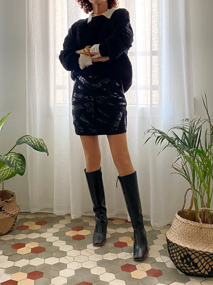 MINI FALDA LÍA BLACK - Sister Birkin 